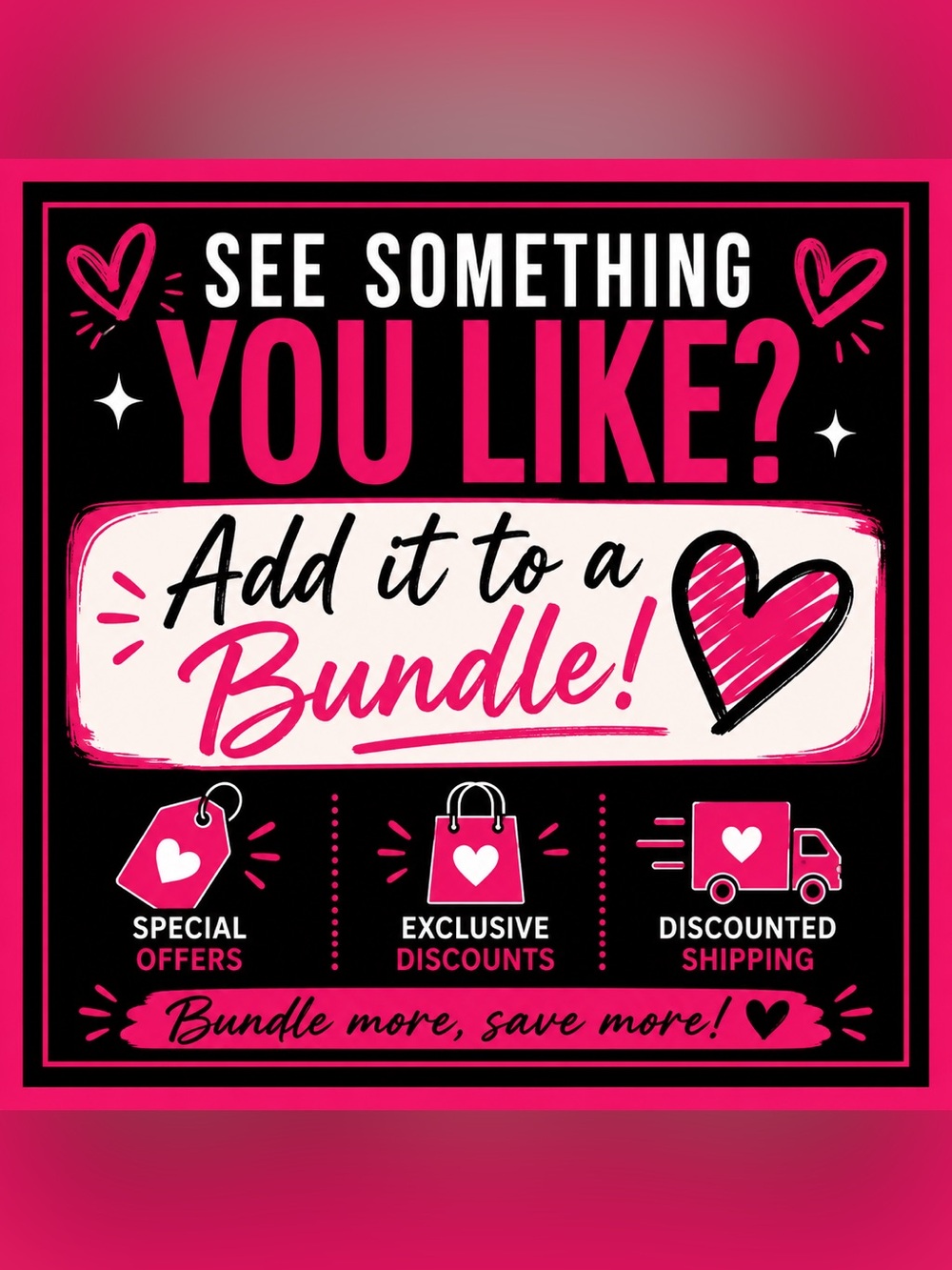🛍️ Bundle & Save More! Discount + Shipping Savings! 📦💕